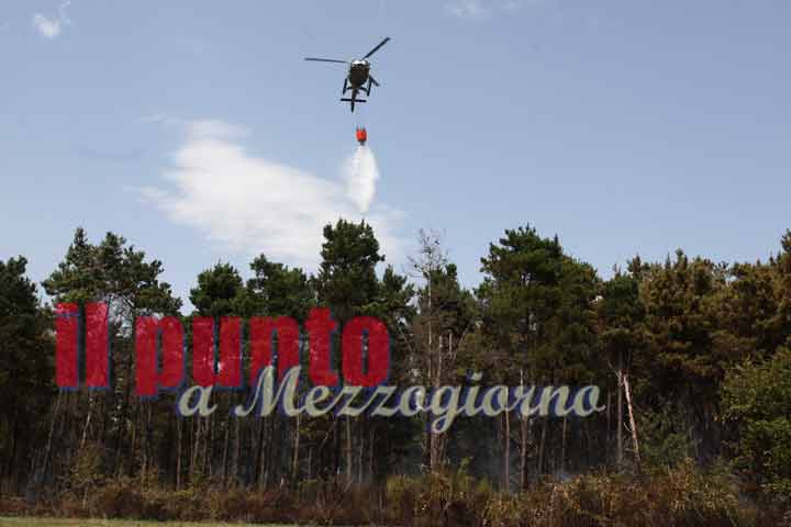 Incendi boschivi, mezzi aerei in azione su 23 roghi