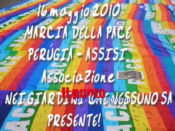 Oggi la Marcia per la Pace da Perugia ad Assisi, quest’anno da Cassino anche l’associazione ‘Nei giardini che nessuno sa’