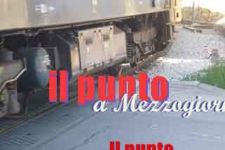 Una frana blocca il treno regionale Cassino-Avezzano