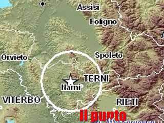 Scossa di terremoto fra Umbria e Lazio di magnitudo 2,2