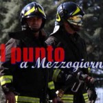 Camion di ortaggi in fiamme, intervengono i vigili del fuoco