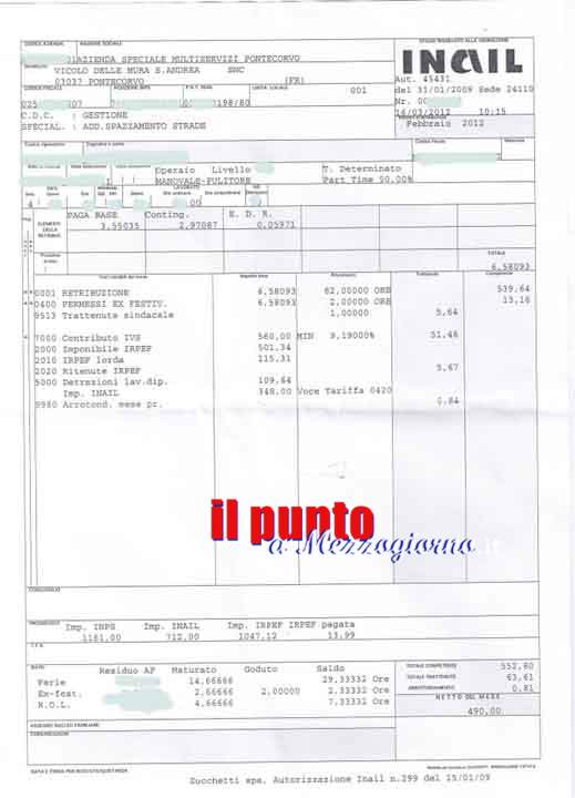 “Appiccica” la sua busta paga su Facebook; una Pontecorvese si chiede: “Come si fa a vivere con questo?”