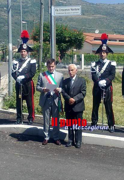 A Caira una strada comunale intitolata alla memoria del carabiniere Crescenzo Nardone