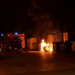cassonetti incendiati piazza green
