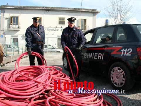 Rubano 250 chili di rame nel cimitero, arrestati dai Carabinieri
