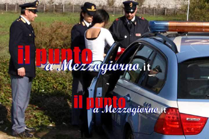 Servizi antiprostituzione della Polizia di Stato a Frosinone