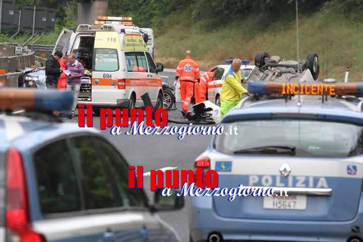 Incidente sull’A1 a Cassino, cinque operai feriti
