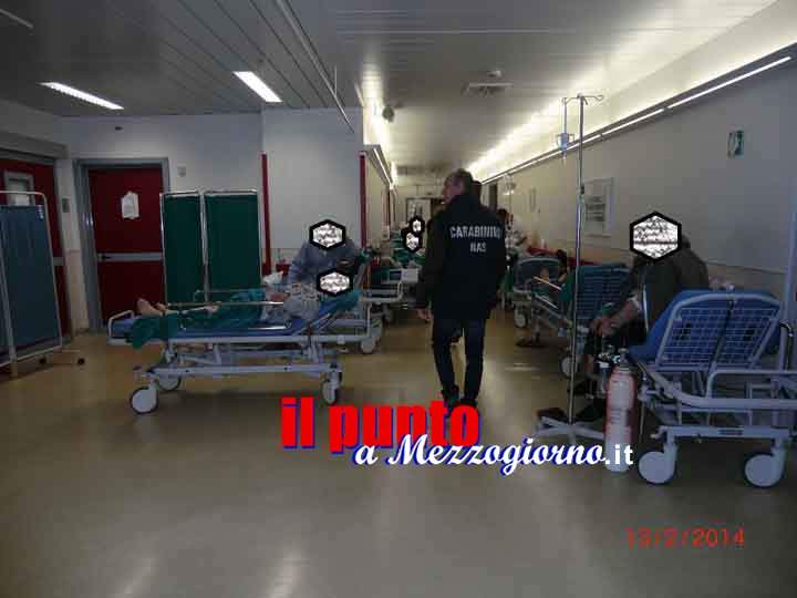 Decine di pazienti sulle barelle, blitz del Nas al pronto soccorso dell’ospedale di Frosinone