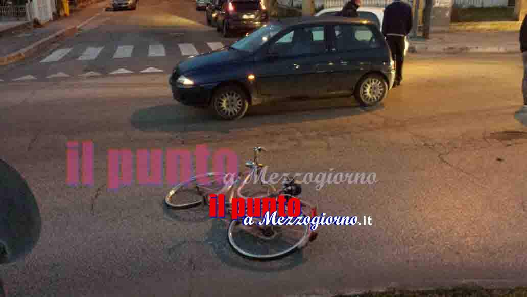 Anziano investito in bicicletta in via Garigliano – VIDEO