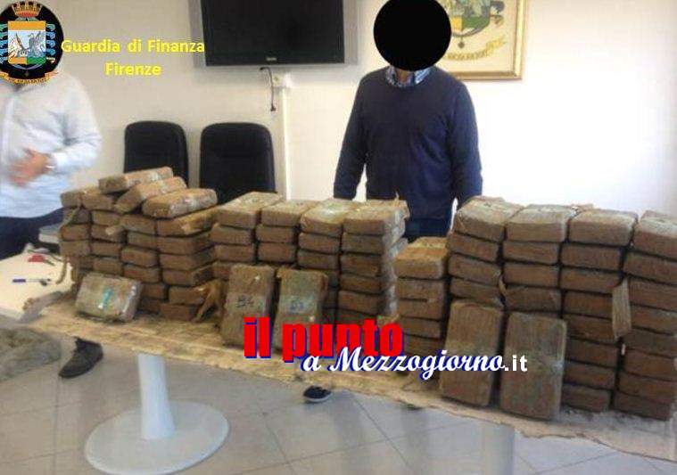 Fiume di cocaina della Ndrangheta che solca l’Italia, sequestrati a Firenze 280 chili di droga