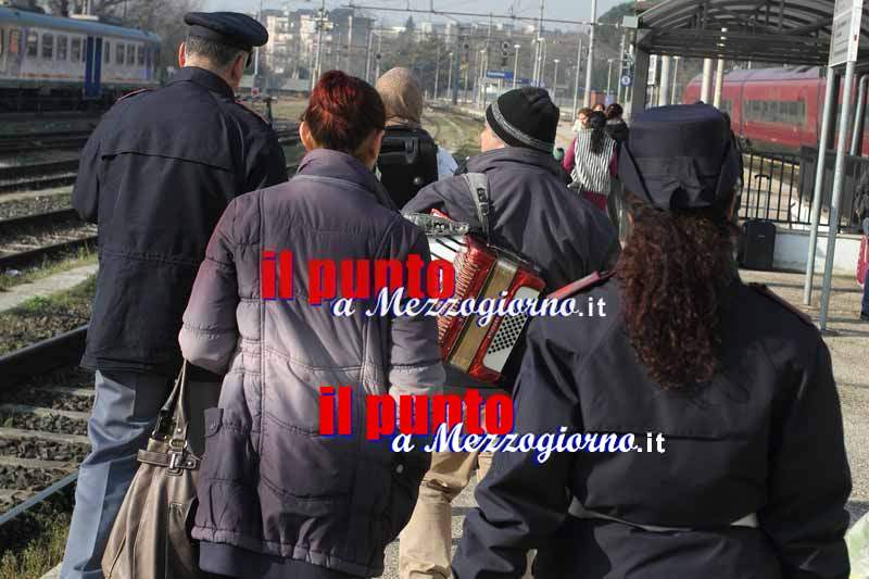 Polizia e Polfer fanno da “filtro” alla stazione ferroviaria di Cassino