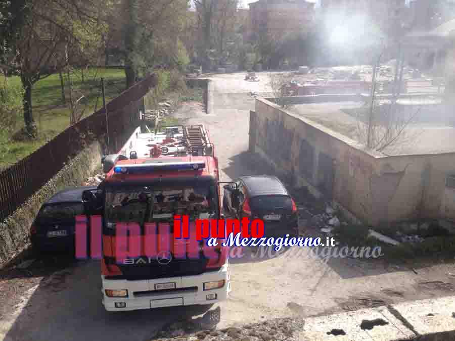 Ancora fiamme alla ex Secim di Cassino, il terzo in questa settimana