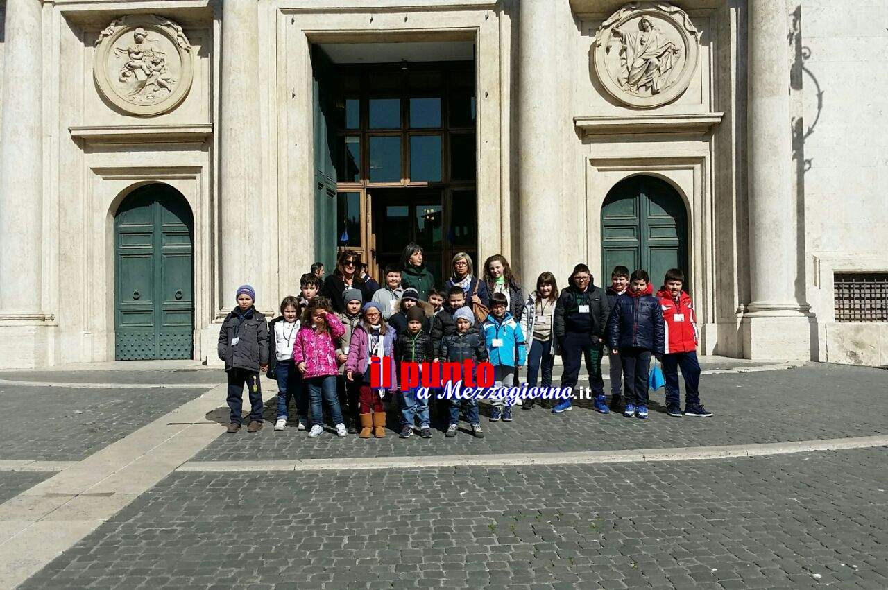 Gli alunni della scuola Primaria di Filettino a Montecitorio