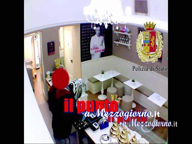 Rapina una gelateria a Formia, 28enne incastrato dalla telecamera