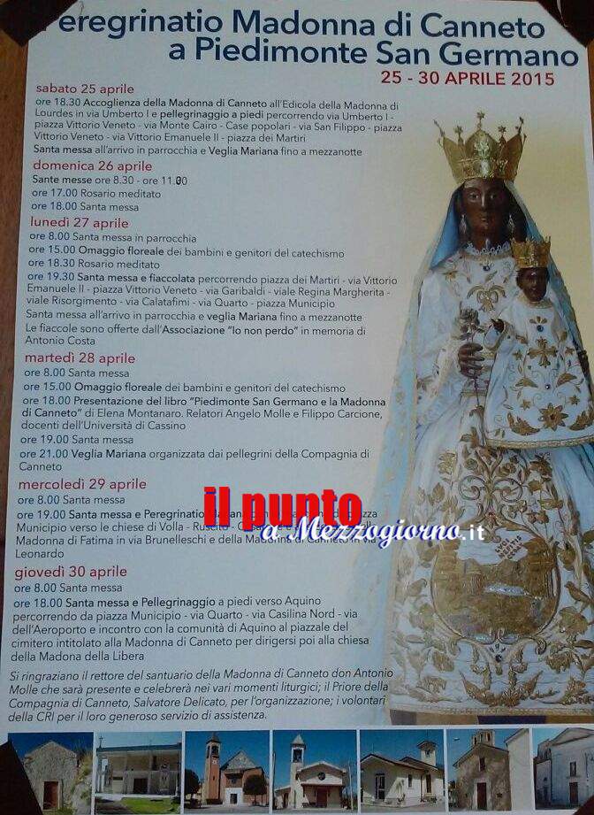 La Madonna di Canneto a Piedimonte San Germano, iniziative in corso dell’associazione “Io non Perdo”