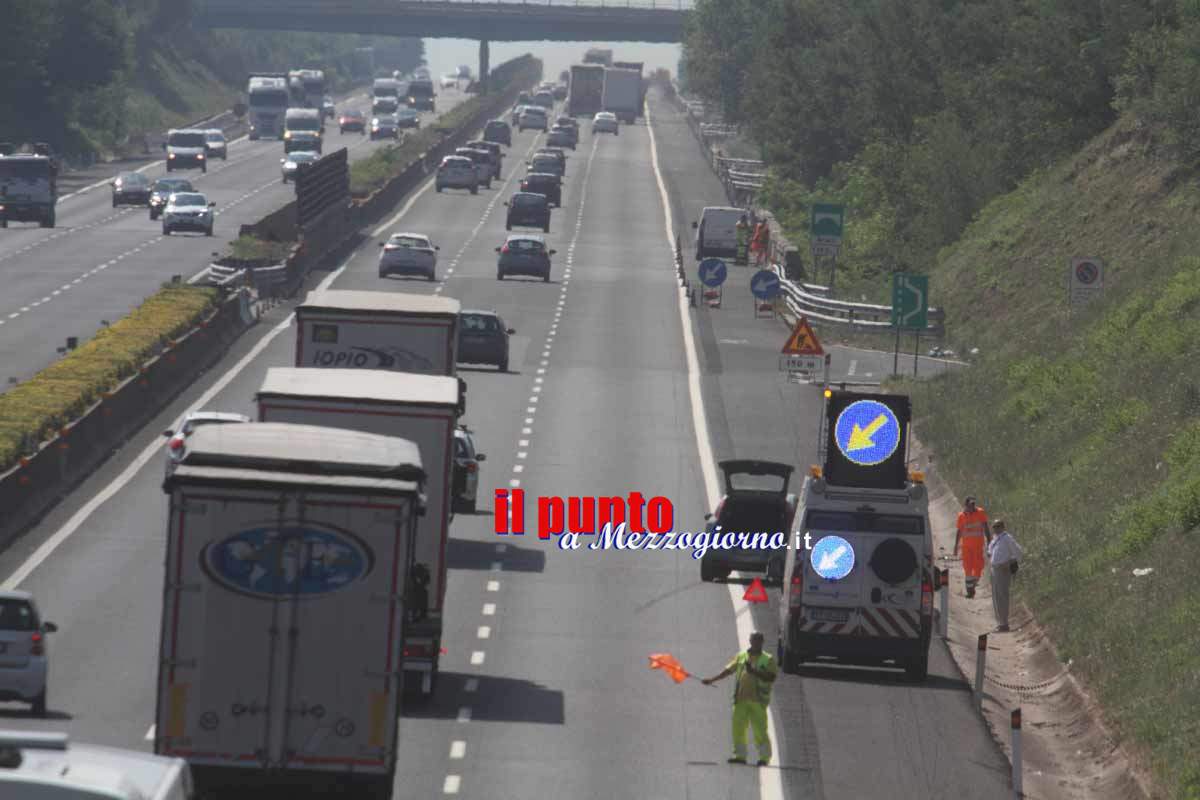 Incidente sull’autostrada A1 tra San Vittore e Caianello, muore un operaio