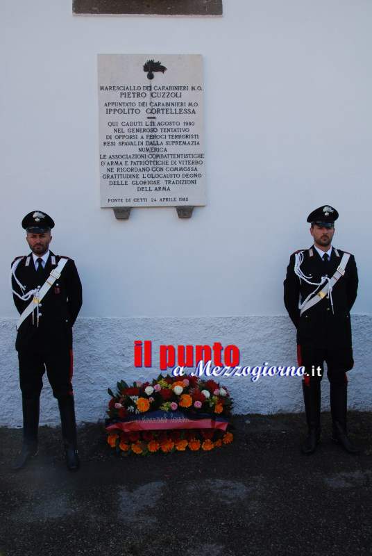 I carabinieri celebrano il 35esimo anniversario dell’eccidio di Ponte Cetti