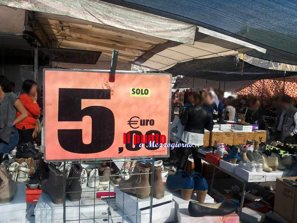 Lavoro a nero al mercato di Cassino, multe per 3600 euro