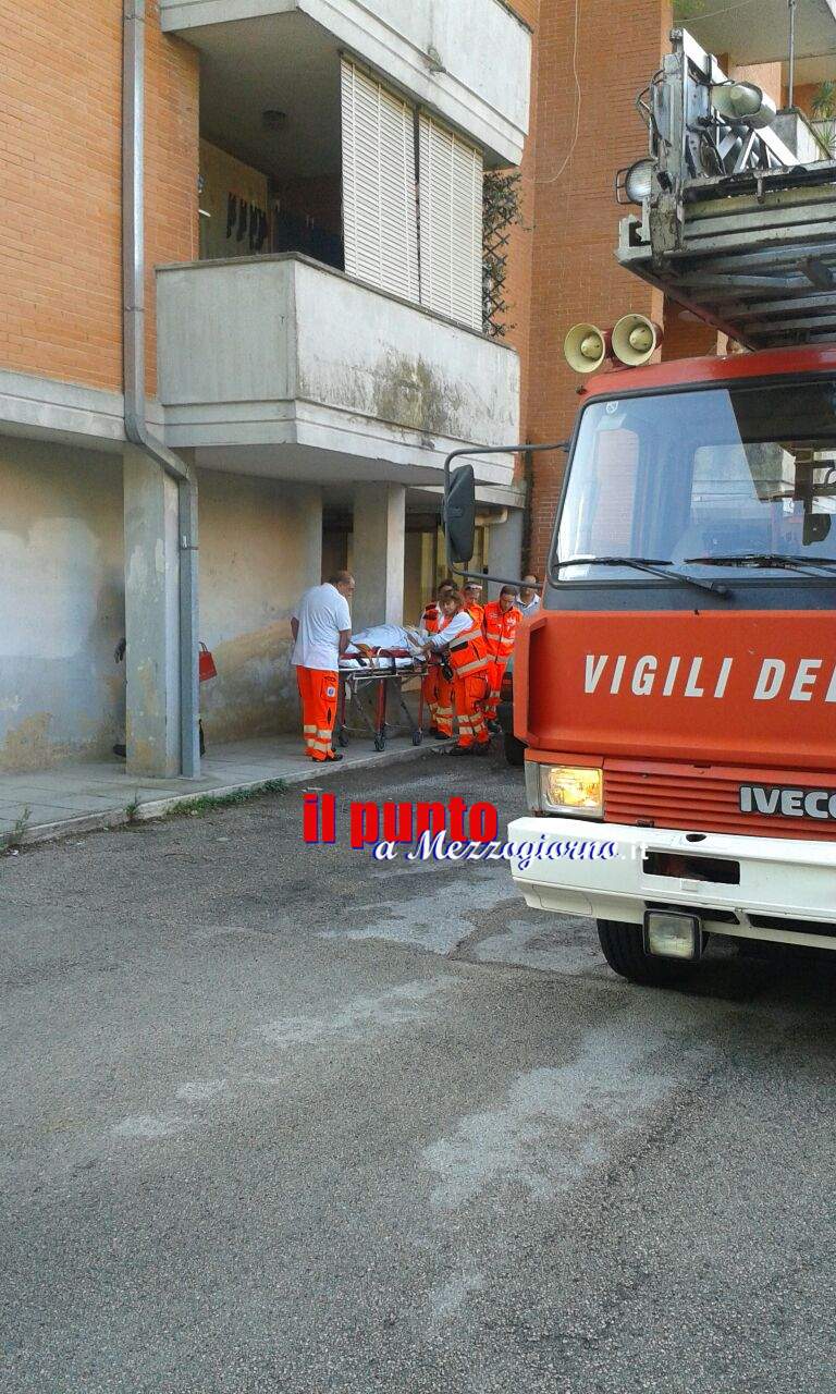 Soccorsa dai pompieri 70enne in via Garigliano a Cassino