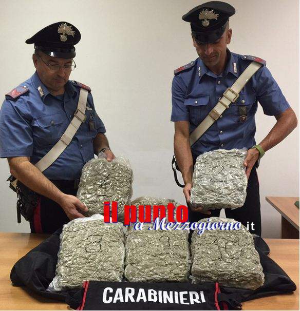 Fermato con 15 chili di marijuana, 36enne arrestato ad Aprilia