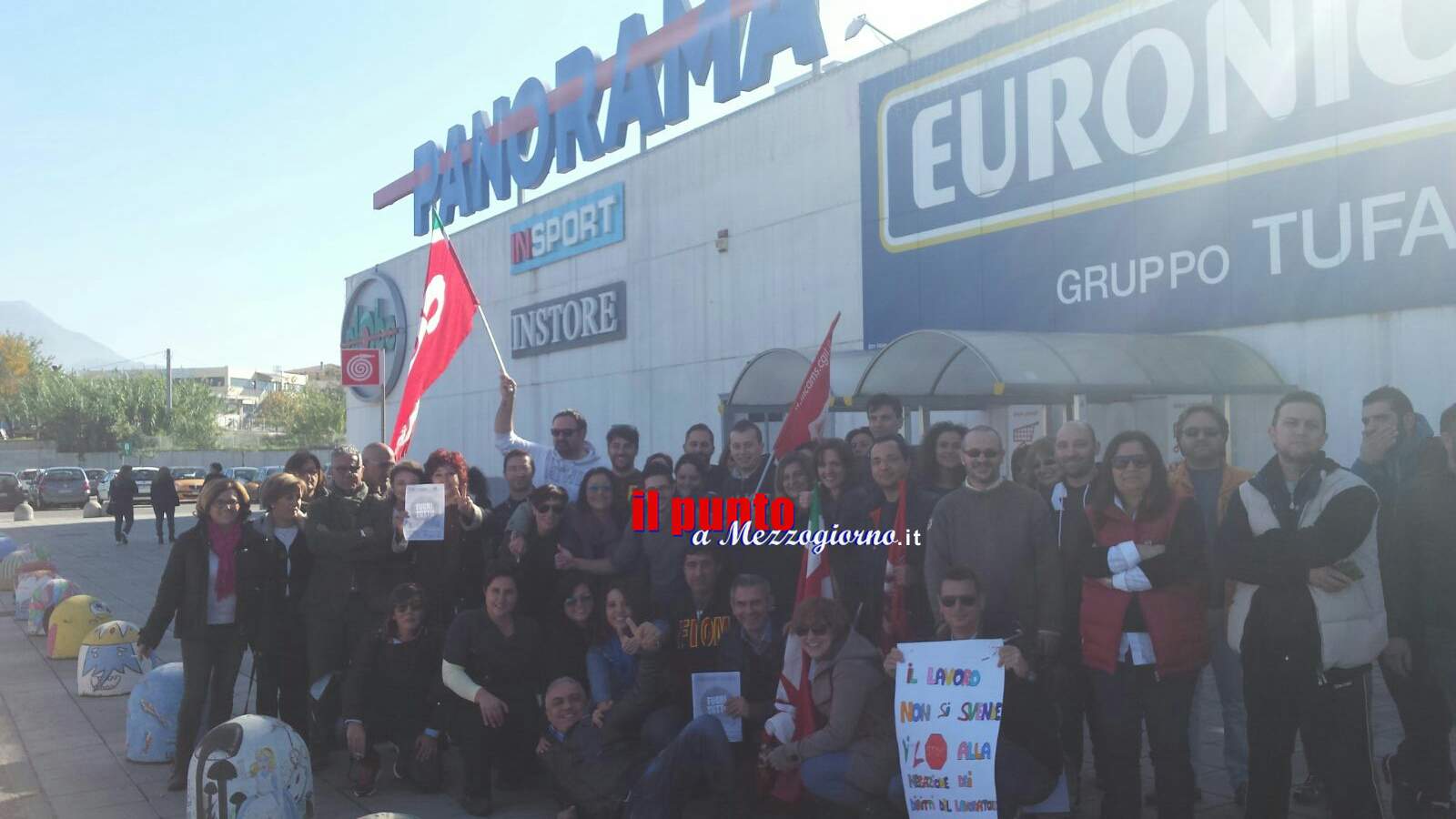 Scioperano i dipendenti delle catene di distribuzione, lavoratori a braccia conserte anche al Panorama di Cassino