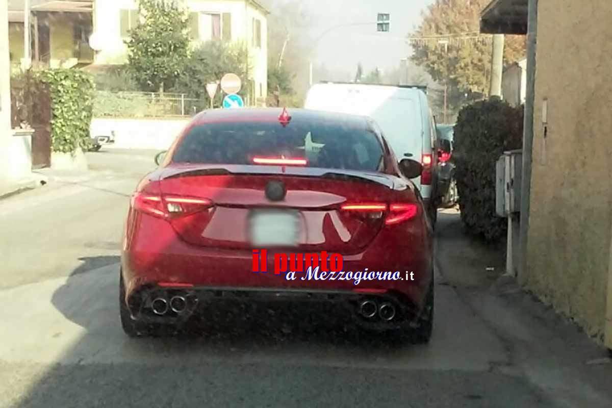 Primi avvistamenti della nuova Alfa Romeo Giulia a Piedimonte San Germano