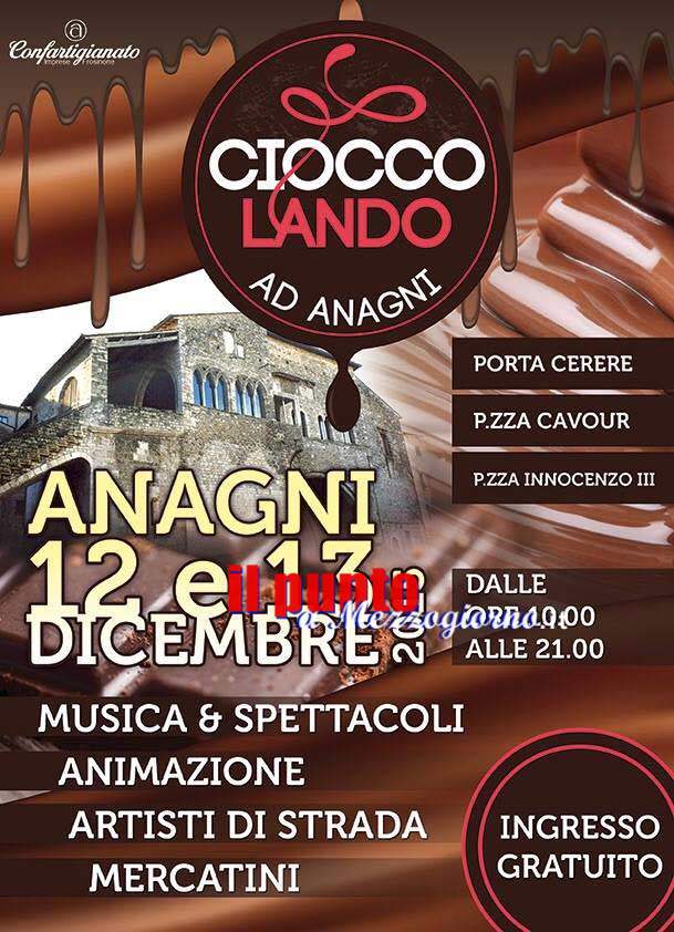 Fine settimana allâ€™insegna del cioccolato ad Anagni con â€œCioccolandoâ€¦â€