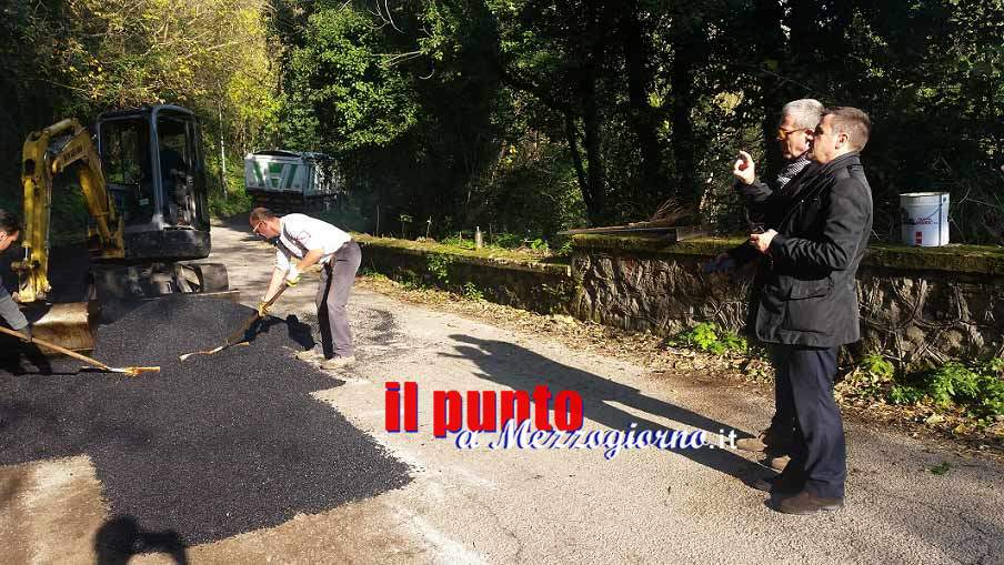 Cassino, al via i lavori di rifacimento del manto stradale in via Pinchera