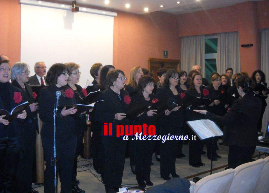Al San Raffaele di Cassino il canto della solidarietÃ  della Corale di Ausonia