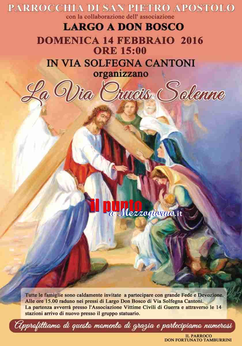 Via Crucis 2016. Il calendario degli appuntamenti della parrocchia San Pietro di Cassino