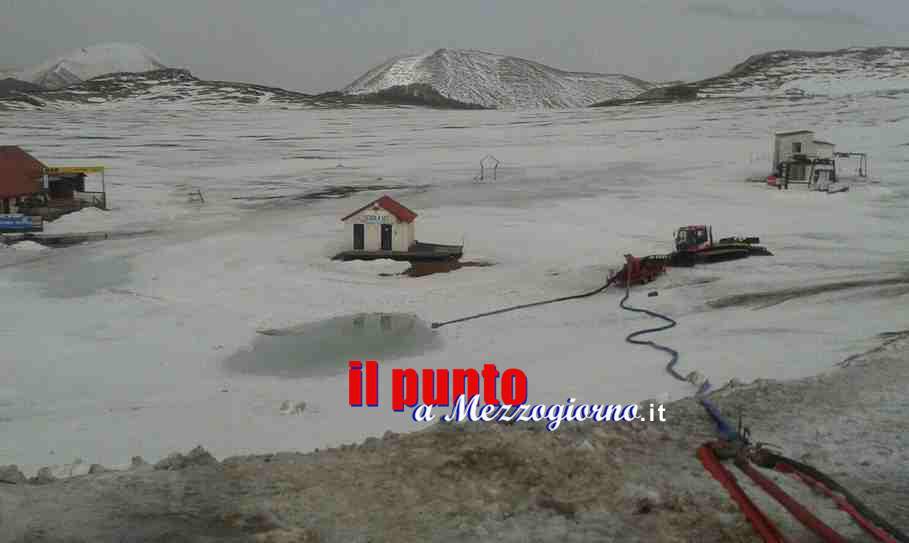 Prosciugato il lago, a Guarcino Campo Catino torna ad essere localitÃ  sciistica