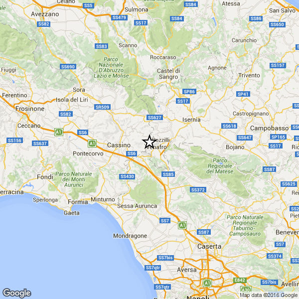 Terremoto – due lievi scosse  tra San Vittore del Lazio, San Pietro Infine, Venafro e Conca Casale