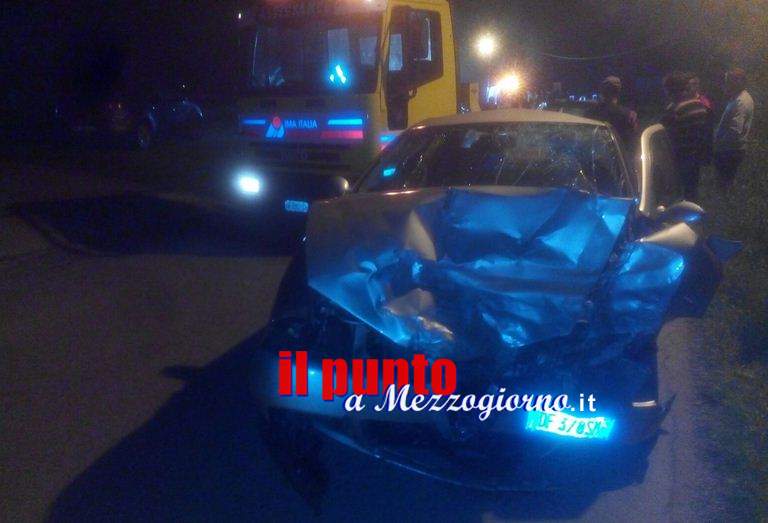 Incidente stradale a Piedimonte, la donna elitrasportata a Roma