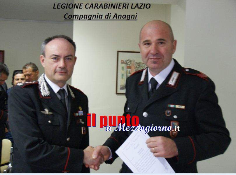Controllo del territorio e contrasto al crimine, elogio a due carabinieri di Anagni