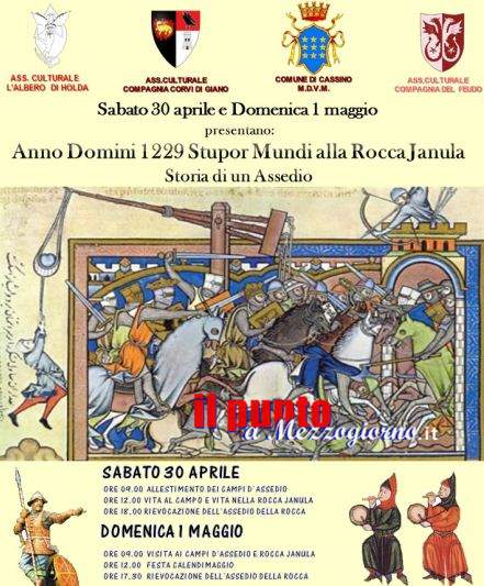 I Corvi di Giano ricostruisce “La Storia di un assedio” della Rocca Janula a Cassino
