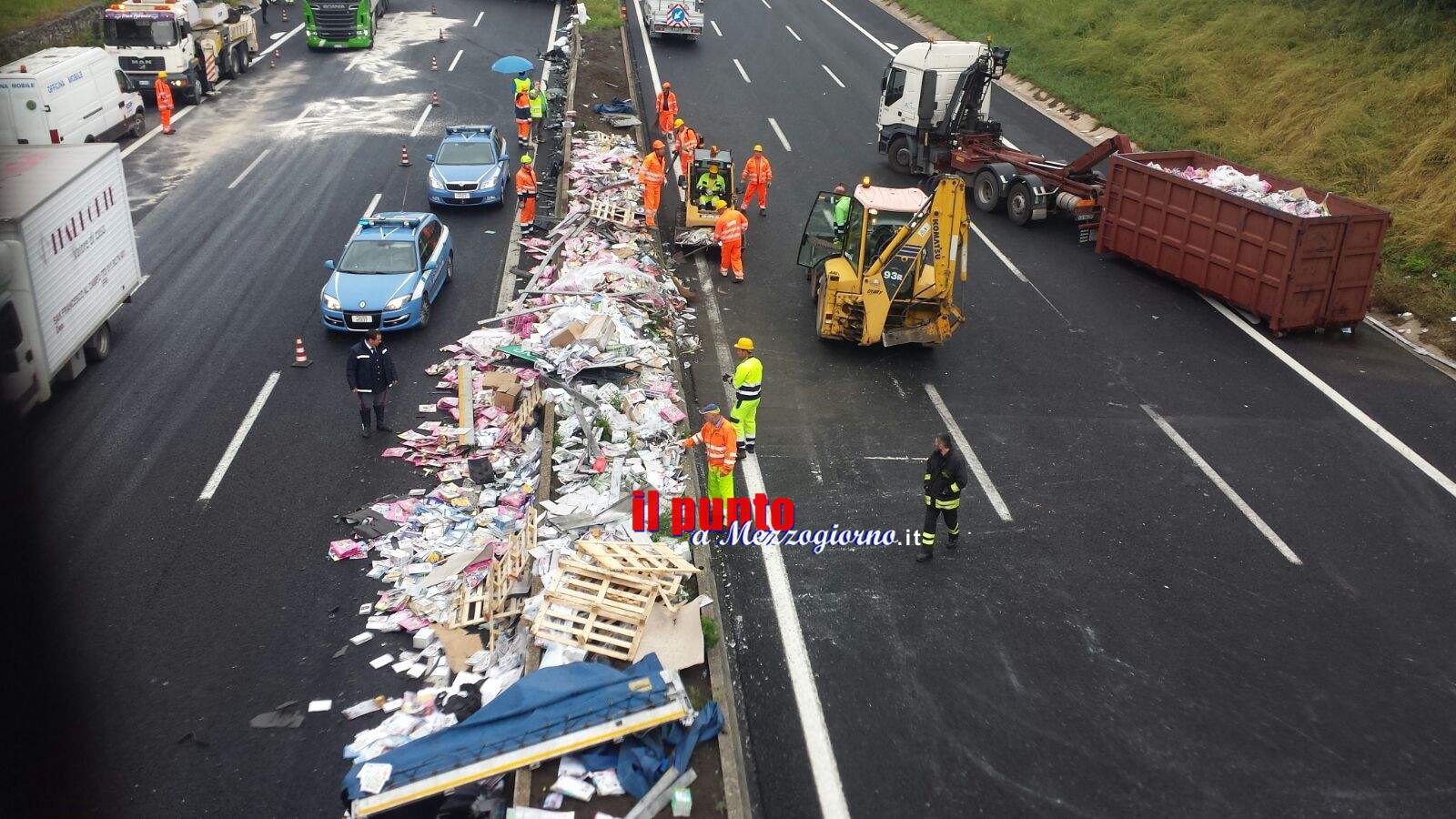 Incidente A1. Disagi alla viabilitÃ  anche sulla Casilina.