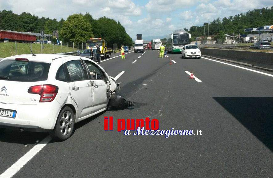 Incidente stradale sull’A1 ad Anagni, ancora gravi le condizioni dell’anziana coppia