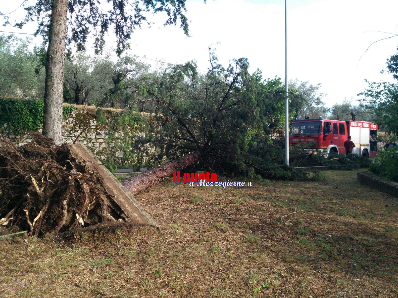 Maltempo, bomba d’acqua nel Cassinate. Danni a Roccasecca, Cervaro e Piedimonte