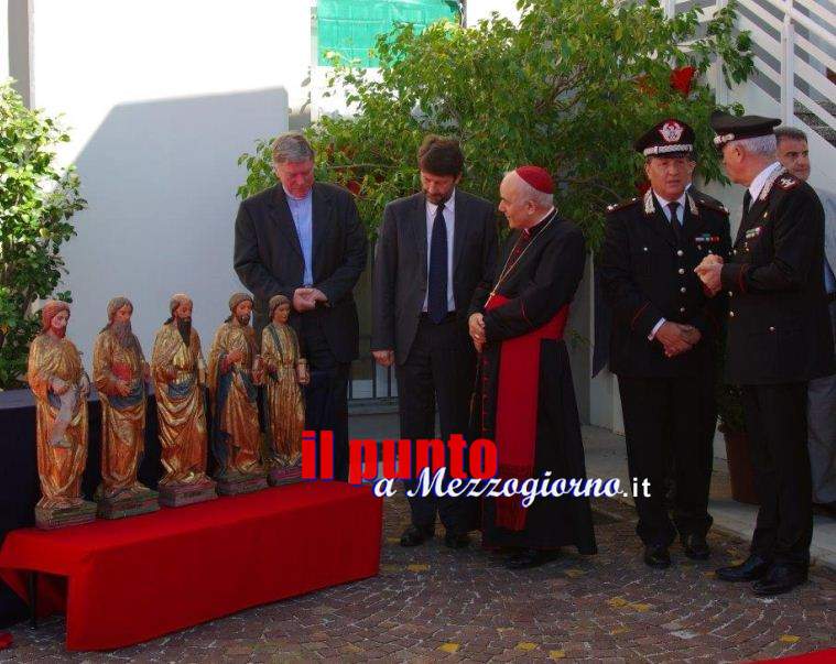 Cinque statue trafugate ad Udine recuperate dai carabinieri del Tpc e restituite al vescovo