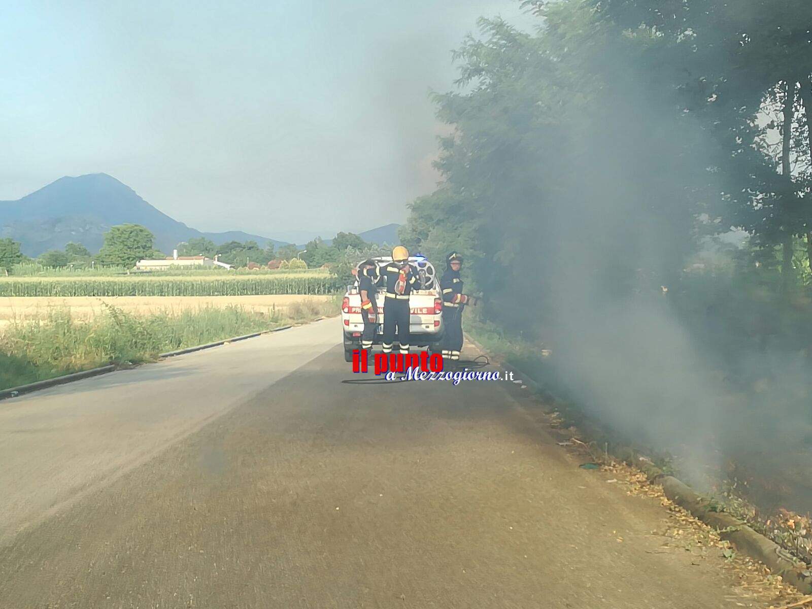 Incendi boschivi, roghi a Piedimonte San Germano e Mignano Monte Lungo