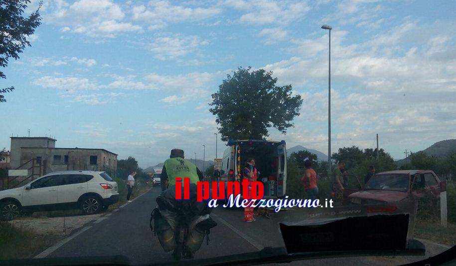 Incidente stradale sulla Casilina a San Vittore del Lazio, automobilista ferito