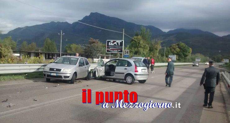 Incidente stradale sulla Superstrada Cassino Sora, un ferito