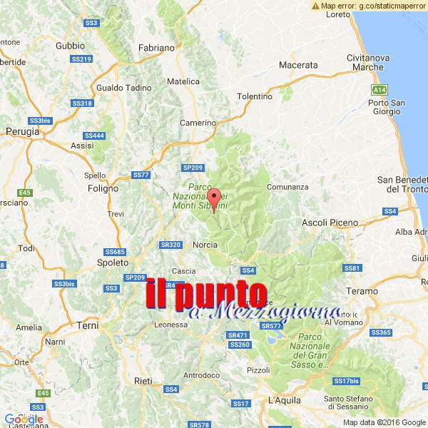 Terremoto centro Italia, la scossa di magnitudo 5.9 tra Macerata e Perugia. Due feriti a Visso