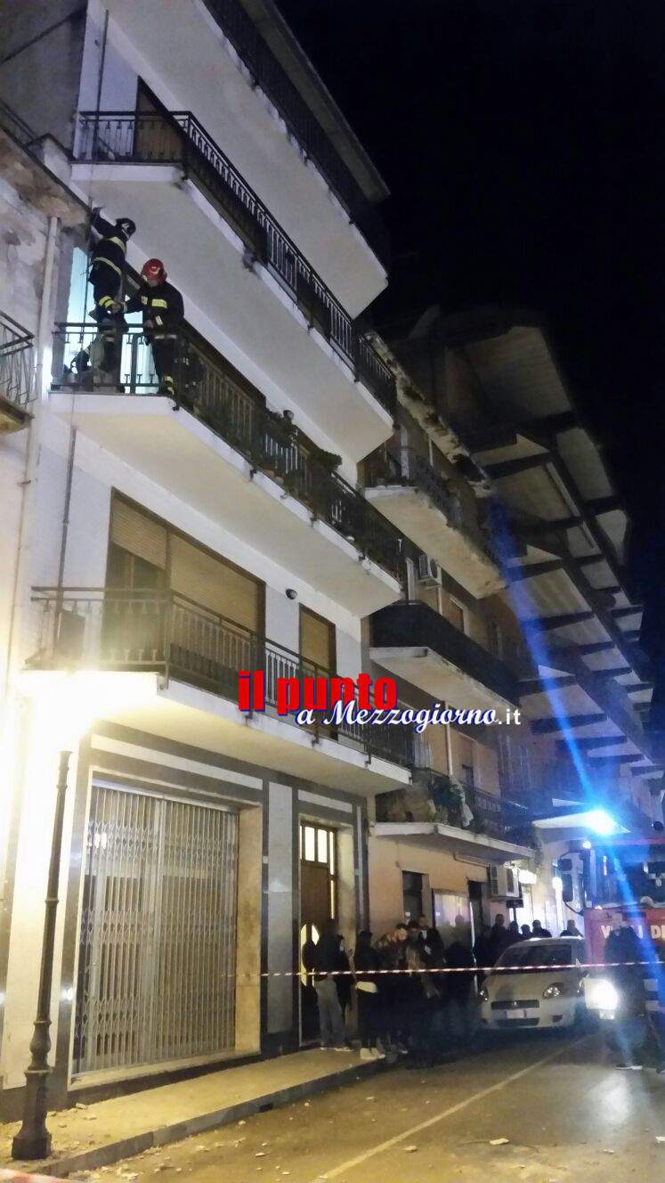 Pontecorvo – Fuga di gas fa esplodere la parete del contatore Pontecorvo – Fuga di gas fa esplodere la parete del contatore