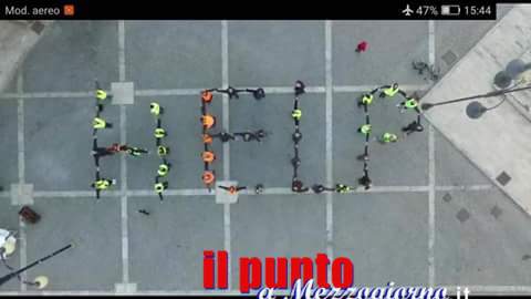 Cassino- Help,  flash mob per dire basta all’inquinamento