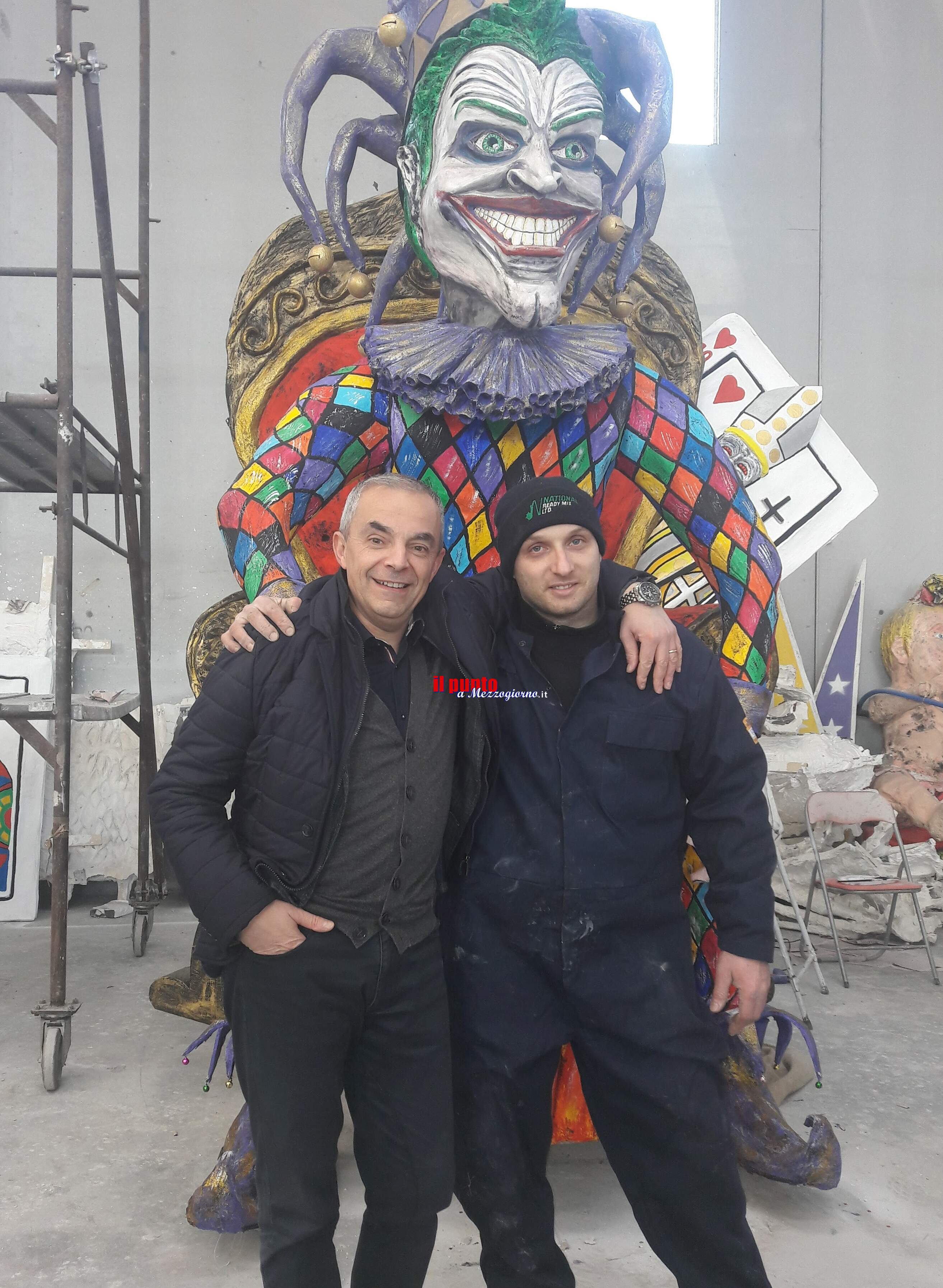 Da Pontecorvo, Pietro Pulcini pronto a partire per il Carnevale di Viareggio. Il sostegno del sindaco e di tutta la comunitÃ  al maestro