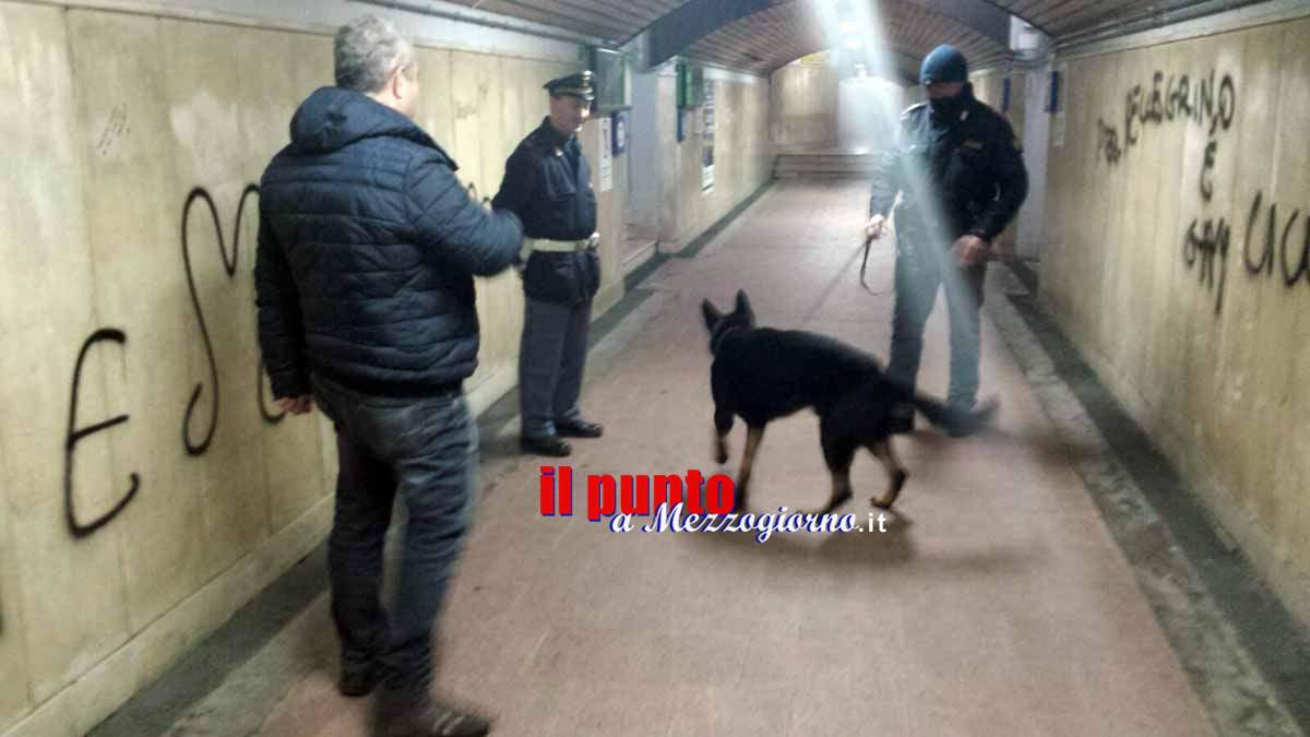 Scuole e stazione ferroviaria di Cassino passate al setaccio dalla polizia, denunciata 19enne – LE FOTO