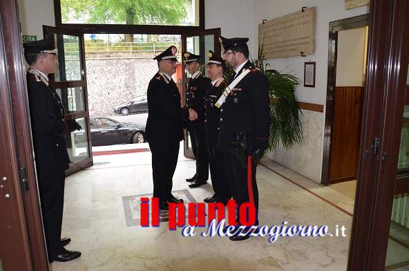 Il generale Agovino in visita al Provinciale di Frosinone