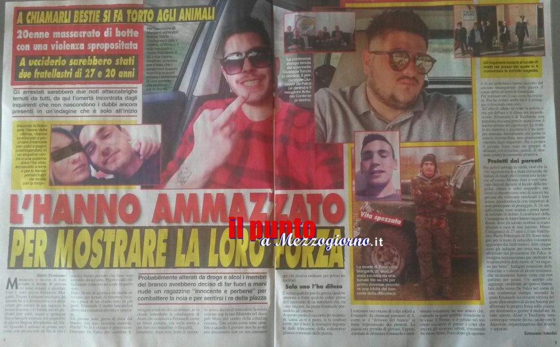 Omicidio di Alatri, l’assassinio di Emanuele sulle pagine di Cronaca Vera