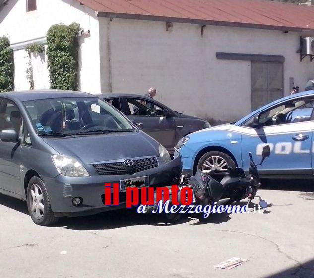 Incidente stradale con pugni in centro a Cassino, dopo lo schianto scoppia la lite